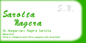 sarolta magera business card